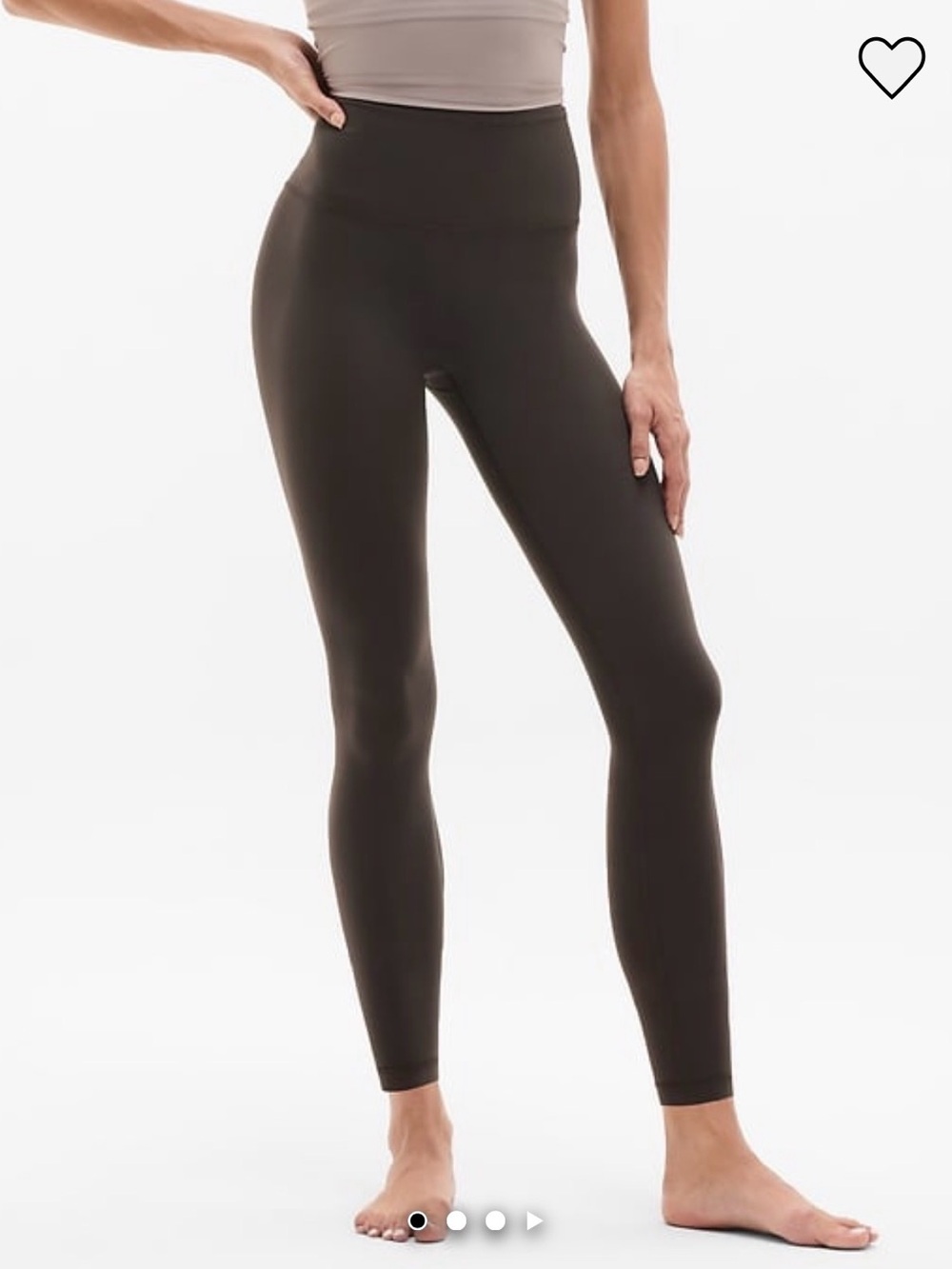 Athleta ‘ELATION UHR 7/8’ tight in truffle brown